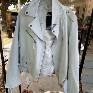 Nasty Gal Hitched Leather Jacket